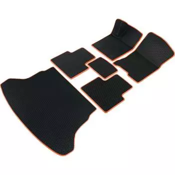 Коврики в салон и багажник для Lifan X60 I 2012-2018 (Лифан Х60) Vicecar SBDL27003R-оранжевый