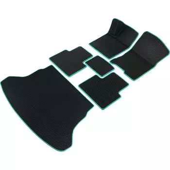Коврики в салон и багажник для Mitsubishi ASX 2010 - 2024 (Митсубиси АСХ) Vicecar SBDL31001R-изумрудный
