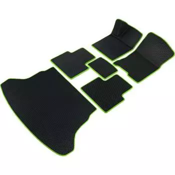 Коврики в салон и багажник для Opel Astra H 2004-2014 (Опель Астра Н) Vicecar SBDL33004R-салатовый