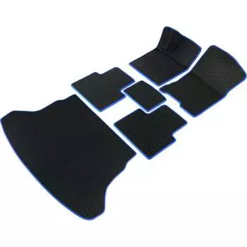 Коврики в салон и багажник для Volvo XC60 2018-2024 (Вольво ХС60) Vicecar SBDL47018R-синий