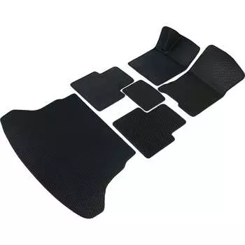 Коврики в салон и багажник для Volvo XC90 2002-2015 (Вольво ХС90 1) Vicecar SBDL47012R-черный