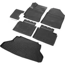 Коврики в салон и в багажник автомобиля для Hyundai Elantra VI AD седан 2016-2019 2019-н.в. Rival