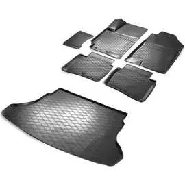 Коврики в салон и в багажник автомобиля для Hyundai Solaris II седан 2017-2020 2020-н.в./Kia Rio IV седан 20 Rival