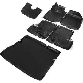 Коврики в салон и в багажник автомобиля для Renault Duster I рестайлинг, передний привод Rival