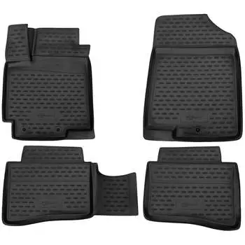 Коврики в салон KIA Rio, 2011-2014, 2014-2016 ELEMENT FORMAT.3D.25.38.210h