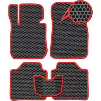 Ковры в салон автомобиля Hyundai Santa Fe III Grand рестайлинг вариант макси 3d 5мест 2016 - 2018 Eva Smart ЭВА СОТА 3452-B5A7-S