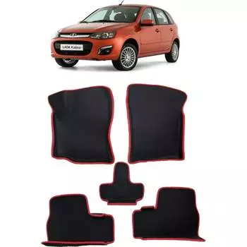 Ковры в салон автомобиля lada kalina вариант макси 3d 2004 - 2018 Eva Smart 3046-B1A6-S