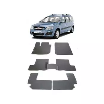 Ковры в салон автомобиля lada largus 7мест 2012 - Eva Smart 1923-B5A1-S