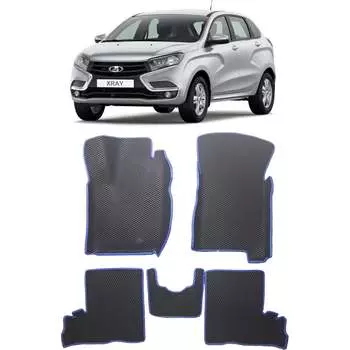 Ковры в салон автомобиля lada xray вариант макси 3d 2015 - Eva Smart 3305-A1B1-S