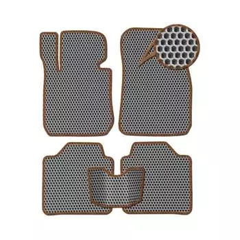 Ковры в салон автомобиля Nissan Leaf I ELECTRO CVT правый руль 5дв хэтчбек вариант 3d макси 2010 - 2016 Eva Smart ЭВА СОТА 3503-B1A6-S