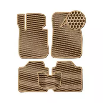 Ковры в салон автомобиля Nissan Leaf I ELECTRO CVT правый руль 5дв хэтчбек вариант 3d макси 2010 - 2016 Eva Smart ЭВА СОТА 3503-A1A1-S