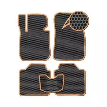 Ковры в салон автомобиля Nissan Leaf I ELECTRO CVT правый руль 5дв хэтчбек вариант 3d макси 2010 - 2016 Eva Smart ЭВА СОТА 3503-B5A1-S