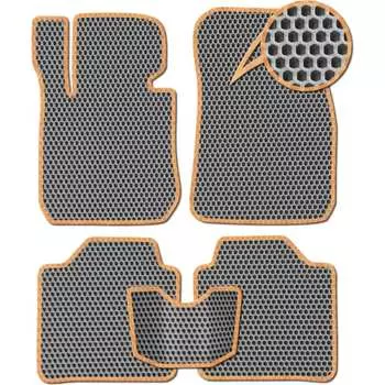 Ковры в салон автомобиля Nissan Leaf I ELECTRO CVT правый руль 5дв хэтчбек вариант 3d макси 2010 - 2016 Eva Smart ЭВА СОТА 3503-B1A1-S