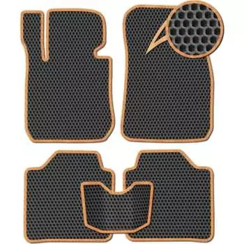 Ковры в салон автомобиля Opel Astra H хэтчбек, GTC купе, универсал вариант макси 3d 2004 - 2015 Eva Smart ЭВА СОТА 3138-B5A1-S