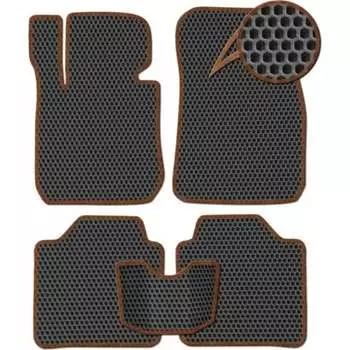 Ковры в салон автомобиля Opel Astra H хэтчбек, GTC купе, универсал вариант макси 3d 2004 - 2015 Eva Smart ЭВА СОТА 3138-B5A6-S