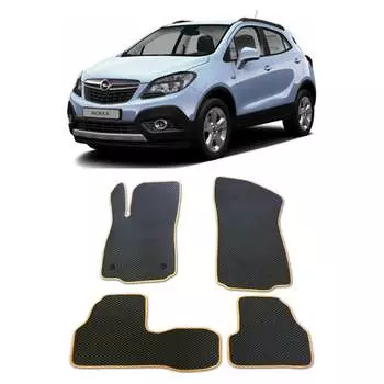 Ковры в салон автомобиля opel mokka i 2012 - 2019 Eva Smart 1643-A1B1-S