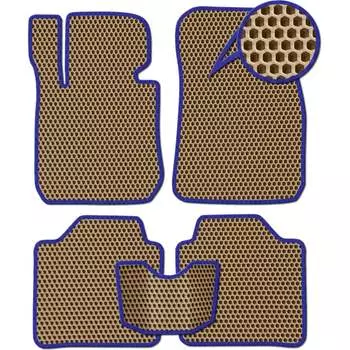 Ковры в салон автомобиля opel zafira c 7мест 2012 - 2015 Eva Smart 1650-A1B2-S