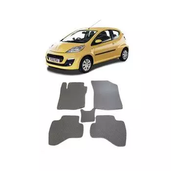 Ковры в салон автомобиля peugeot 107 2005 - 2014 Eva Smart 2324-B5B1-S