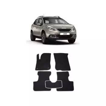 Ковры в салон автомобиля peugeot 2008 i 2013 - 2019 Eva Smart 1655-B5B5-S