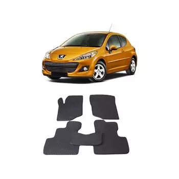 Ковры в салон автомобиля peugeot 207 2006 - 2013 Eva Smart 1654-A1B1-S