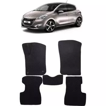 Ковры в салон автомобиля peugeot 208 i 2012 - 2015 Eva Smart 3256-B1A7-S