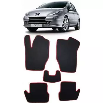 Ковры в салон автомобиля peugeot 307 2001 - 2008 Eva Smart 1661-A6B5-S