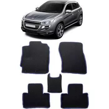 Ковры в салон автомобиля peugeot 4008 вариант макси 3d 2012 - 2017 Eva Smart 3243-B1A1-S