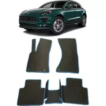 Ковры в салон автомобиля porsche macan 2013 - Eva Smart 2102-B1A1-S