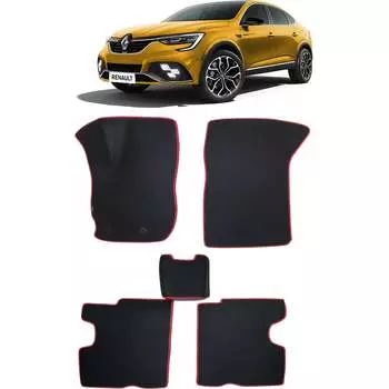 Ковры в салон автомобиля renault arkana i 2019 - Eva Smart 2921-A6A6-S