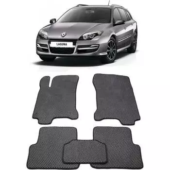 Ковры в салон автомобиля renault laguna iii 2007 - 2015 Eva Smart 1695-B5B5-S