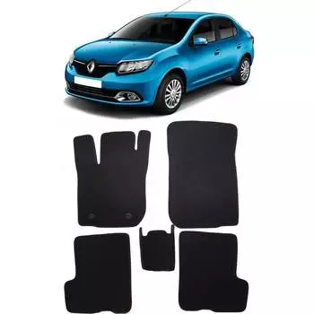 Ковры в салон автомобиля renault logan ii 2012 - Eva Smart 1698-A6B1-S