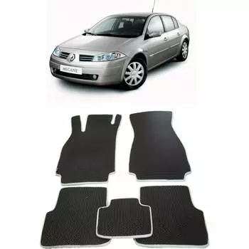 Ковры в салон автомобиля renault megane ii 2002 - 2009 Eva Smart 1701-A1B1-S