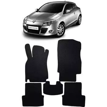 Ковры в салон автомобиля renault megane iii 3дв 2008 - 2016 Eva Smart 3282-A1B2-S