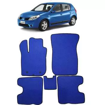 Ковры в салон автомобиля renault sandero i 2009 - 2014 Eva Smart 1702-A6A1-S