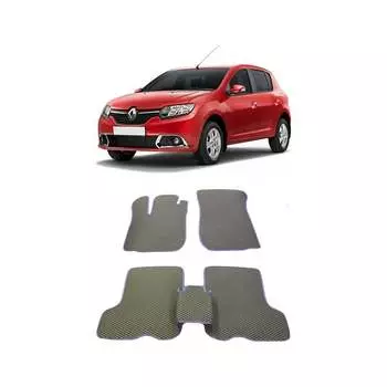 Ковры в салон автомобиля renault sandero ii 2014 - Eva Smart 1703-A1A7-S