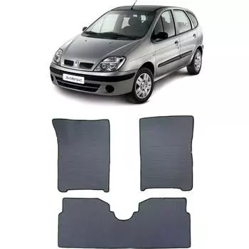 Ковры в салон автомобиля renault scenic i 1996 - 2003 Eva Smart 3773-B1A7-S