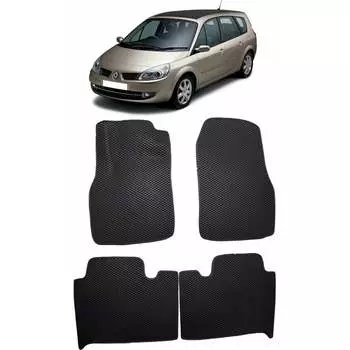 Ковры в салон автомобиля renault scenic ii 2003 - 2010 Eva Smart 1705-B1A6-S