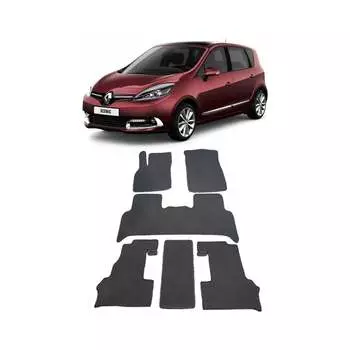 Ковры в салон автомобиля renault scenic iii grand 7мест 2009 - 2016 Eva Smart 1707-A1B1-S