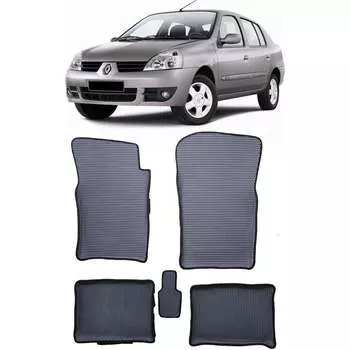 Ковры в салон автомобиля renault symbol i вариант макси 3d 1998 - 2008 Eva Smart 3406-B1A7-S