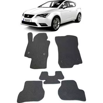 Ковры в салон автомобиля seat leon ii 2005 - 2012 Eva Smart 1717-A6A6-S