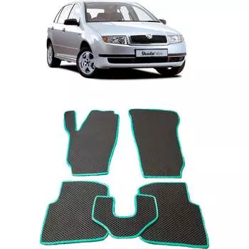 Ковры в салон автомобиля skoda fabia i 1999 - 2007 Eva Smart 2507-A1A1-S