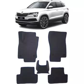 Ковры в салон автомобиля skoda karoq 2017 - Eva Smart 3121-B1A7-S