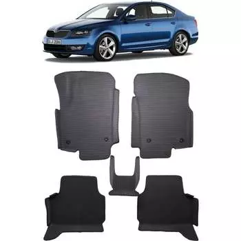Ковры в салон автомобиля skoda octavia (a7) вариант макси 3d 2013 - 2020 Eva Smart 3212-A6B2-S