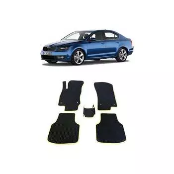 Ковры в салон автомобиля skoda octavia (a7) 2013 - 2020 Eva Smart 1724-B1B2-S