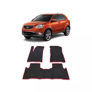 Ковры в салон автомобиля ssang yong actyon ii 2010 - Eva Smart 1742-A1B2-S