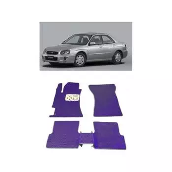 Ковры в салон автомобиля subaru impreza ii 2002 - 2007 Eva Smart 1750-B5A7-S