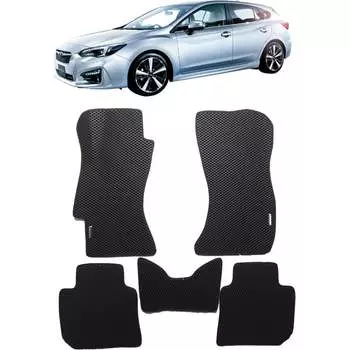 Ковры в салон автомобиля subaru impreza v 2016 - Eva Smart 3233-A6A1-S