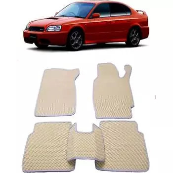 Ковры в салон автомобиля subaru legacy iii правый руль 1998 - 2003 Eva Smart 2430-A1A1-S