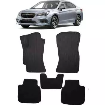 Ковры в салон автомобиля subaru legacy vi рестайлинг 2017 - 2020 Eva Smart 3214-B5A1-S