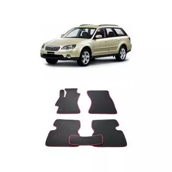 Ковры в салон автомобиля subaru outback iii 2003 - 2009 Eva Smart 1764-A6A6-S